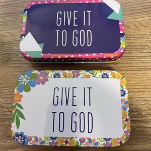 Colorful 'Give It To God' Prayer Boxes